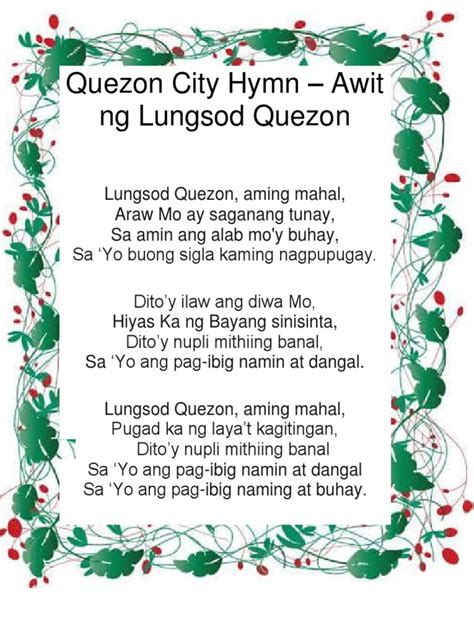 lungsod ng quezon city logo|Quezon City Hymn (Lyrics): Himno ng Lungsod Quezon.